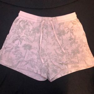 Lightly used , light green design and white background with drawstrings